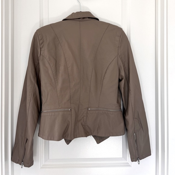 BLANKNYC Faux Leather Moto Jacket - Sand Stoner - Picture 3 of 3